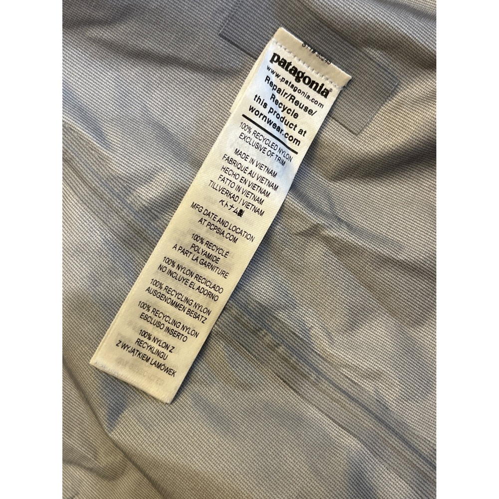 Patagonia Womens H2NO Performance Standard Fit Rain Jacket Blue/Gray Size M - Picture 10 of 10